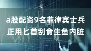 a股配资9名菲律宾士兵正用匕首刮食生鱼内脏